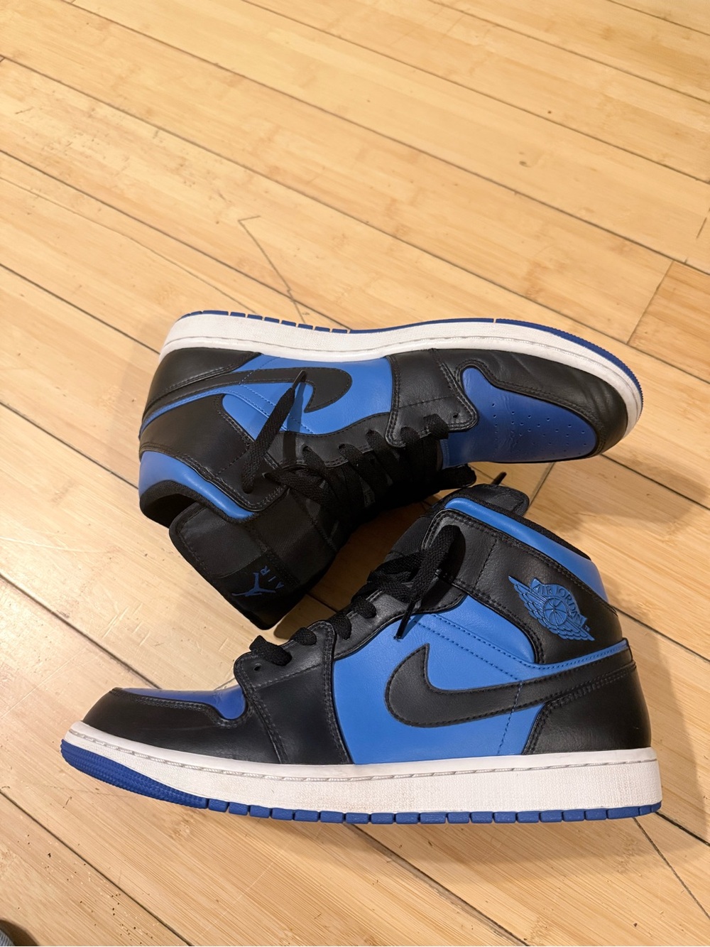 Nike Air Jordan 1 Mid - Black/Blue Sz 11